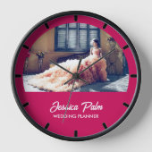 Foto Hochzeitsrosa Uhr (Vorderseite)