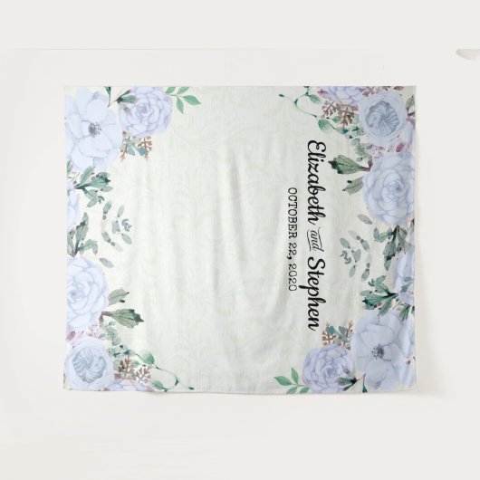 Foto Hochzeitsstand Hintergrund Wasserfarben Wandteppich (Vorderseite (Horizontal))