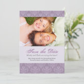 Foto Hochzeitsvorlage Save The Date (Stehend Vorderseite)