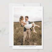 Foto Hochzeitswebseite von Hand gezeichnete Sketch Save The Date (Rückseite)