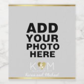 Foto Hochzeitswein Weinetikett (Einzelnes Label)