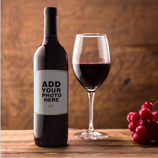 Foto Hochzeitswein Weinetikett