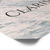 Foto Hochzeitszeichen vollständig anpassbar Poster (Ecke)