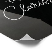 Foto Hochzeitszeichen vollständig anpassbar Poster (Ecke)