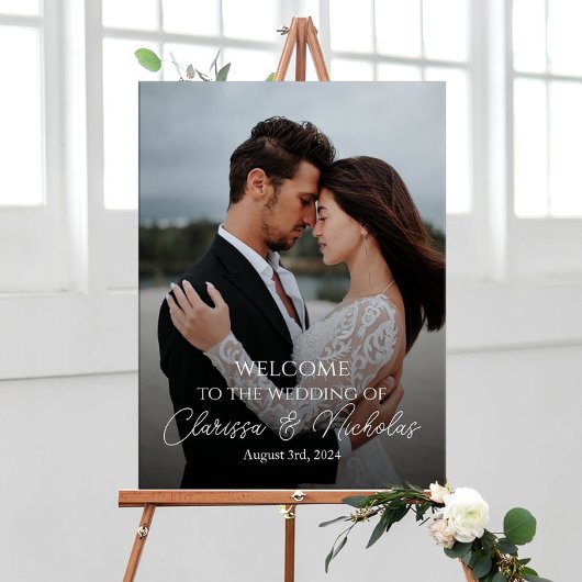 Foto Hochzeitszeichen vollständig anpassbar Poster