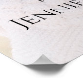 Foto Hochzeitszeichen vollständig anpassbar Poster (Ecke)