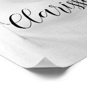 Foto Hochzeitszeichen vollständig anpassbar Poster (Ecke)