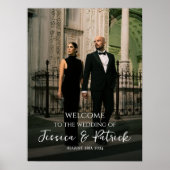 Foto Hochzeitszeichen vollständig anpassbar Poster (Vorne)