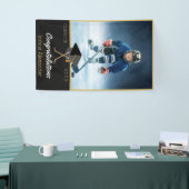 Foto Hockey-Spieler gratulieren Absolvent Banner (Messeveranstaltung)