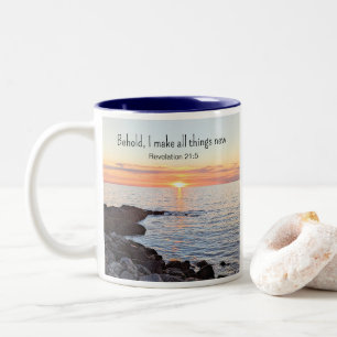 Foto "Hoffnung und Ermutigung" Zweifarbige Tasse