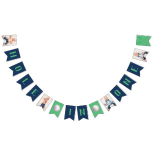 Foto Hole in One Golf First Birthday Banner