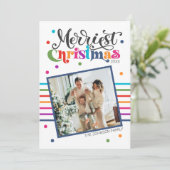 Foto Holiday Car Feiertagskarte (Stehend Vorderseite)