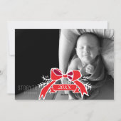 Foto Holiday Card: Chalkboard Frohe Weihnachten (Rückseite)