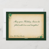 Foto Holiday Card Feiertagskarte (Rückseite)