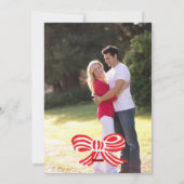 Foto Holiday Card: Typografie Frohe Weihnachten (Rückseite)