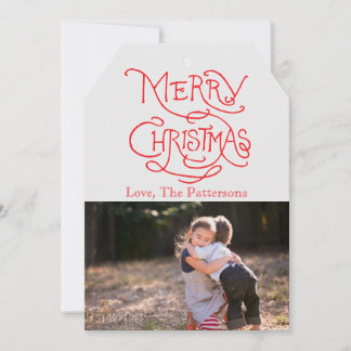 Foto Holiday Card: Typografie Frohe Weihnachten