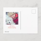 FOTO HOLIDAY CARD | Weihnachtsstadt Szene Feiertagspostkarte (Rückseite)