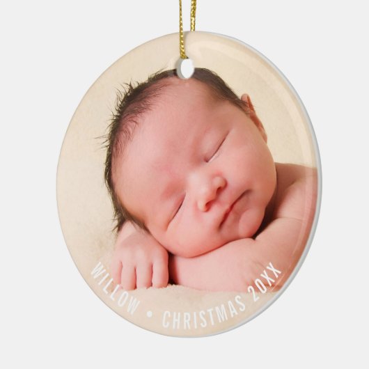 FOTO HOLIDAY DECOR Einfache Weihnachtsbaumstruktur Keramik Ornament (Links)