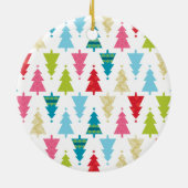 FOTO HOLIDAY DECOR Einfache Weihnachtsbaumstruktur Keramik Ornament (Hinten)