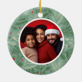 Foto Holiday Foliage Keramik Ornament (Hinten)