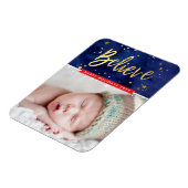 FOTO HOLIDAY Gold glauben magische Weihnachten Magnet (Linke Seite)