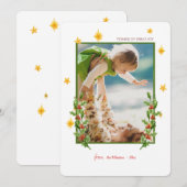 Foto Holiday Greenery Einladung (Vorne/Hinten)