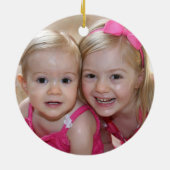 FOTO HOLIDAY ORNAMENT Zickzack Glitzer rot blau (Hinten)