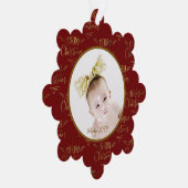 Foto Holiday Paper Weihnachtsschmuckkarte Ornament Karte (Rechts)