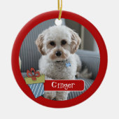 Foto Holiday Pet Keramik Ornament (Vorne)