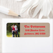 Foto Holiday Rücksendeadressen-Aufkleber: Kraft fa (Insitu)