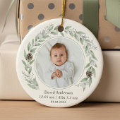 Foto Holly Wreath 2025 Keramik Ornament