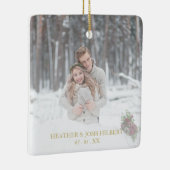 Foto Holly zweigt unsere ersten Verheirateten Weih Keramikornament (Rechts)