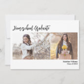 Foto Homeschool Abschluss Ankündigung (Vorderseite)