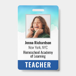 Foto-Homeschool-Lehrer-ID-Ausweis Ausweis