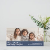 Foto Horizontal oder Panorama Frohe Weihnachten (Stehend Vorderseite)