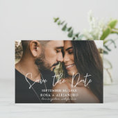 Foto - Horizontal Save the Date Einladung (Stehend Vorderseite)