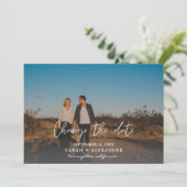 Foto - Horizontale Änderung des Datums Einladung (Stehend Vorderseite)