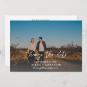 Foto - Horizontale Änderung des Datums Einladung (Vorne/Hinten)