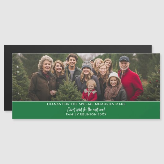 Foto Horizontale Familientreffen Magnet (Vorne/Hinten)