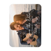 Foto - Horizontale Handschrift Save the Date 3 Magnet (Vertikal)