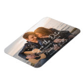 Foto - Horizontale Handschrift Save the Date 3 Magnet (Linke Seite)