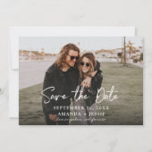 Foto - Horizontale Handschrift Save the Date V2 Einladung (Vorderseite)