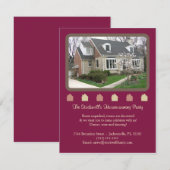 Foto Housewärming Einladung - Maroon (Vorne/Hinten)