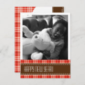 Foto "Hübsch Kariert" Postkarte (Vorne/Hinten)