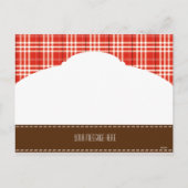 Foto "Hübsch Kariert" Postkarte (Rückseite)