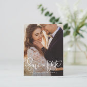 Foto "Hübsche Hand" Save the Date II Ankündigungspostkarte (Stehend Vorderseite)