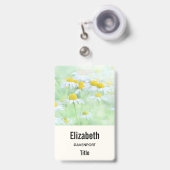 Foto Hübscher Milchsorten in einem Feld Ausweis (Front with Retractable)