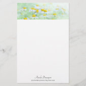 Foto Hübscher Milchsorten in einem Feld Briefpapier (Vorderseite)