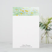 Foto Hübscher Milchsorten in einem Feld Briefpapier (Stehend Vorderseite)