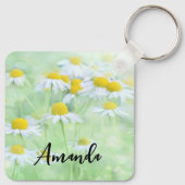 Foto Hübscher Milchsorten in einem Feld Schlüsselanhänger (Rückseite)